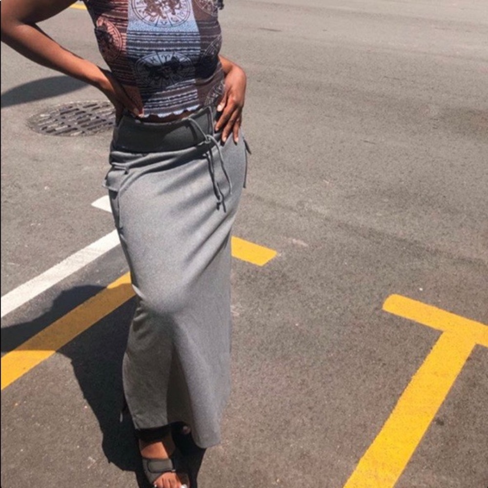 RARE VINTAGE CARGO MAXI SWEAT SKIRT